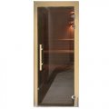 Saunadeur met getint glas